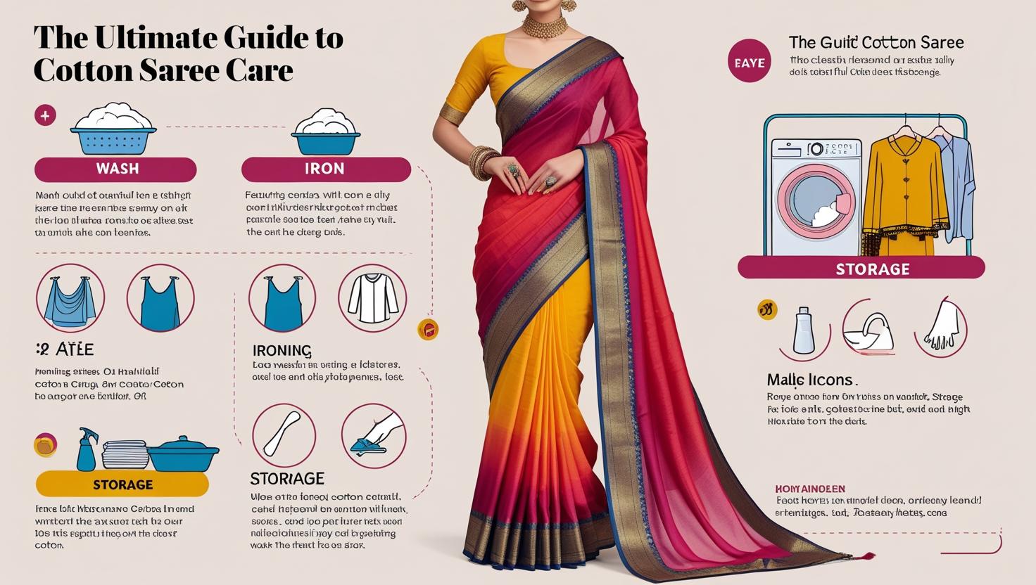 The Ultimate Guide to Cotton Saree Care: Keep Yours Looking New.